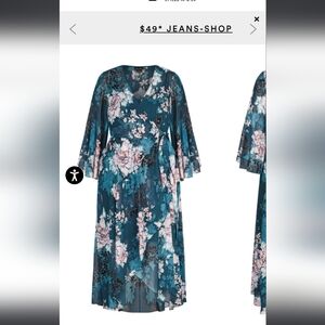 City chic jade blossom maxi dress